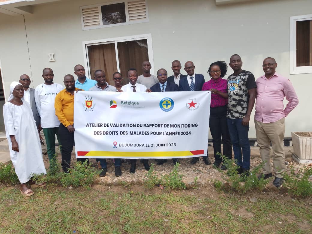 VALIDATION DU RAPPORT DE MONITORING DES DROITS DES MALADES ANNEE 2024